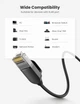 Патч корд Ugreen сетевой кабель 10 Гбит\с Ethernet RJ45 Cat 6a круглый 0.5М Black (NW122) - изображение 5