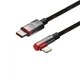 Кабель зарядный Lightning Baseus Type-C to Lightning MVP угловой 20W 1 м Black/Red (CAVP000220) - изображение 3
