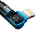 Кабель зарядный Lightning Baseus Type-C to Lightning MVP угловой 20W 1 м Black/Blue (CAVP000221) - изображение 8