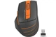 Мишка бездротова A4Tech FG30 Black/Orange USB - зображення 1