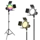 Світлодіодна RGB лампа JSL-216 LED відеосвітло з пультом та штативом 2м прожектор для фото та відеозйомки - зображення 6