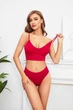 Комплект жіночий топ і трусики One size (S/M) червоний 00586 - изображение 2