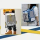 Рюкзак - переноска для собак та котів вагою до 6 кг PETKIT Breezy Zone 35x27x43 см (Blue) P7703 - зображення 3