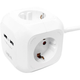 Мережевий фільтр LogiLink LPS227 Socket cube 4x White - зображення 2