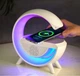 Светильник с беспроводной зарядкой для телефона BT-2301 Bluetooth колонка с RGB-подсветкой - изображение 1