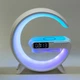 Светильник с беспроводной зарядкой 15W для телефона G11 колонка Bluetooth радио RGB-подсветка - изображение 2