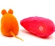Іграшка для котів Мишка гумова з пищалкою (3 шт) CAPSBOARD CAT TOY (150000) - зображення 3