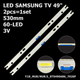 LED підсвітка Samsung TV 49" V8NU-490SM0-R1 BN96-45956A Y18_NU8/NU8.5_STS490A86_7020F 2шт. - изображение 1