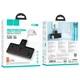 Сітковий фільтр Hoco AC12A 2x220V+3USB/Type-C, PD/QC, 30W/10A розгалужувач трійник електричний з вимикачем та заземленням швидка зарядка Чорний-Білий - зображення 2