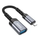 Перехідник HOCO UA24 Lightning to USB 2.0 на OTG для iOS пристроїв Сірий - зображення 1