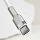 Кабель Baseus Cafule Metal Data Type-C 66W (1m) white - изображение 5