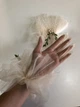 Фатиновые перчатки с бусинами honey fashion accessories one size (S/M/L) бежевый (7-52) - изображение 3