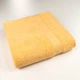 Банное махровое полотенце 70x140см Премиум качества Зеро Твист Бордюр 550г/м2 (Желтый) - изображение 1