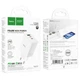 Мережевий зарядний пристрій (МЗП) Hoco C126A PD40W+QC3.0 (1USB/2Type-C) White - изображение 5