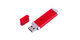 Флешка usb 2.0 RED 64 gb червона квадратна - зображення 2