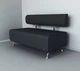 Диван офисный Tobi Sho Доран-42 без подлокотников 1500x540x750, кожзам Антрацит 2243 - изображение 1
