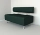 Диван офисный Tobi Sho Доран-42 без подлокотников 1200x540x750, кожзам Темно-зеленый 2226 - изображение 1
