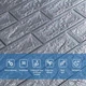 3D панель самоклеющаяся 700х770х3мм кирпич Серебро (017-3) SW-00000230 - изображение 4