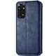 Чехол-книжка GETMAN Cubic PU для Xiaomi Redmi Note 11 (Global) / Note 11S Кожаный Синий - изображение 2