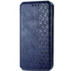 Кожаный чехол книжка GETMAN Cubic (PU) для Xiaomi Redmi Note 9 / Redmi 10X Blue - изображение 1