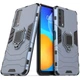 Ударостійкий чохол Transformer Ring for Magnet для Huawei P Smart (2021) Серый / Metal slate - изображение 2