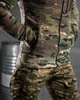 Тактична флісова кофта вставками з плащової тканини Tactical Fleece Jacket Multicam XL - зображення 4