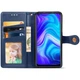 Кожаный чехол книжка GETMAN Gallant (PU) для Xiaomi Redmi Note 9 / Redmi 10X Blue - изображение 3
