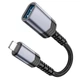 Перехідник Hoco iP male to USB female 2.0 converter UA24 grey - зображення 2