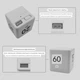 Електронний кухонний таймер CUBE TIMER кубик білий - изображение 3