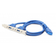 Кабель для передачи данных USB 3.0 розетка на кронштейне 10P 45 см Cablexpert (CC-USB3-RECEPTACLE) - изображение 2