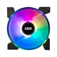 Кулер для корпуса Azza 1 X PRISMA DIGITAL RGB FAN 140mm (FFAZ-14DRGB-011) - изображение 1