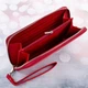 Кошелек женский кожаный Kafa с блокировкой RFID-сигналов, красный (BC74/1) - изображение 4