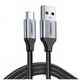 Кабель UGREEN US288 USB-A 2.0 to USB-C Cable Nickel Plating Aluminum Braid 2m (Black) (UGR-60128) (UGR-60128) - изображение 2