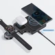 Док-станция Usams 3в1 для iPhone 15/14/13/12/11/Apple Watch/AirPods (Black) - изображение 1