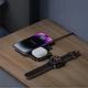 Док-станция Usams 3в1 для iPhone 15/14/13/12/11/Apple Watch/AirPods (Black) - изображение 3
