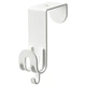 Гачок для дверей IKEA SEKINER, білий, 604.981.10 - зображення 1