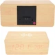Настольные деревянные часы с беспроводной зарядкой UFT Wood Wireless clock - изображение 3