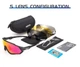 Солнцезащитные очки KapVoe KE9408 лінзи Polarized UV400 5 линз Black - изображение 10