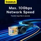 Патч Корд Сетевой Кабель LAN Baseus Cat 7 Ethernet UTP Patch Cable RJ45-RJ45 |до 10Гбит/с| 5 м | Черный - изображение 11