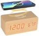 Настольные деревянные часы с беспроводной зарядкой UFT Wood Wireless clock - изображение 1