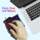 Комплект набор геймерский игровой 2 в 1 мини одноручная клавиатура мышь с RGB подсветкой (477878-Prob) Черный - изображение 6