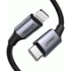 Кабель UGREEN US304 USB-C to Lightning M/M Cable Aluminum Shell Braided 2m (Black) (UGR-60761) - изображение 2