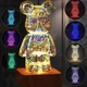 Ночник BauTech Медведь 3D Фейерверк Разноцветный (1012-940-00) - изображение 11
