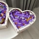 Подарунковий набір у формі серця дівчині або дружині з milka на день народження - изображение 2