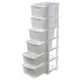 Комод пластиковый R-plastic Украина 6 ярусов Белый 34*39*129(6-46-10411) - изображение 2