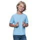 Детская футболка JHK, KID T-SHIRT, базовая, однотонная, для мальчика, голубая, размер 134, на 9/11 лет - изображение 1