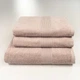 Набор махровых полотенец с бордюром 3шт GM Textile 50х90см, 50х90см, 70х140см 400г/м2 (Капучино) - изображение 1