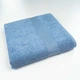 Банний махровий рушник з бордюром GM Textile 70х140см 400г/м2 (Синій) - зображення 1