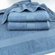 Рушник для рук та обличчя махровий з Бордюром GM Textile 40х70см 400г/м2 (Синій) - зображення 5