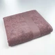 Банний махровий рушник з бордюром GM Textile 70х140см 400г/м2 (Шоколад) - зображення 1